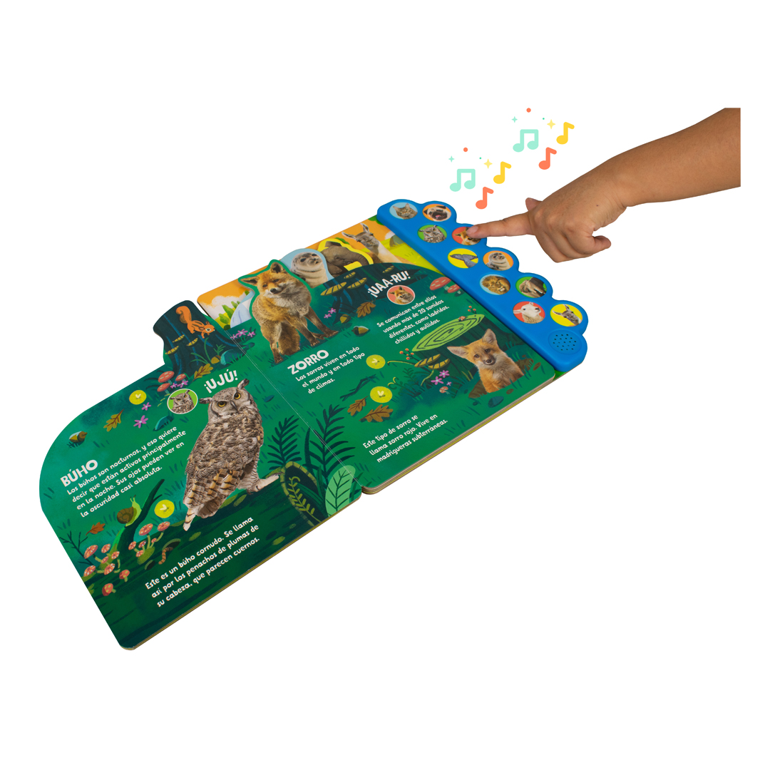 Libro infantil 10 Sonidos de Dinosaurios uju miau groar - 9781646380022-1