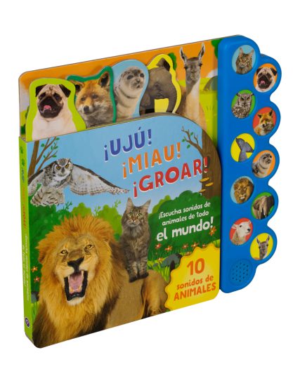 Libro infantil 10 Sonidos de Dinosaurios uju miau groar - 9781646380022