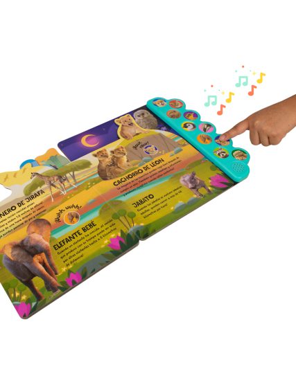 Libro infantil 10 Sonidos de animales asombrosos y adorables animales bebés - 9781646386628-1