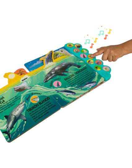 Libro infantil 10 Sonidos de animales nada y salpica en el mar - 9781646383849-1