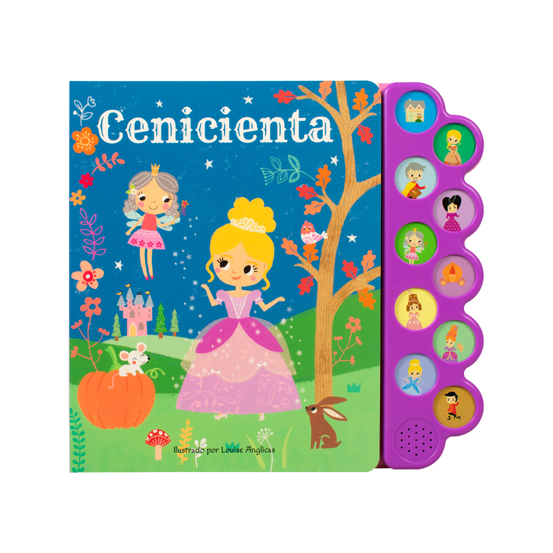 Libro infantil Cenicienta con 10 botones con sonido - 9786075329871-2