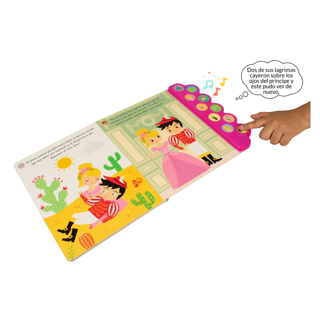 Libro infantil Rapunzel con 10 botones con sonido - 9786075329895-1