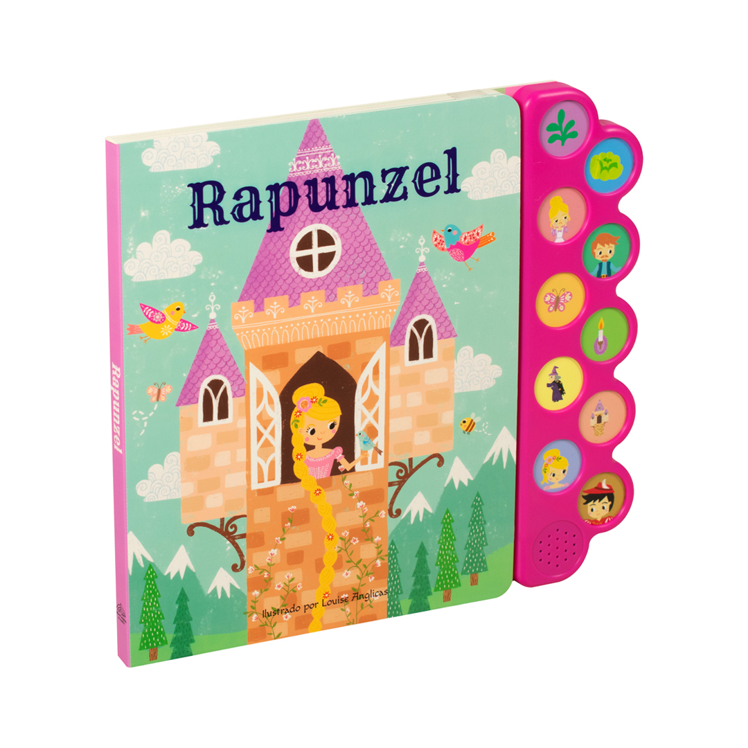 Libro infantil Rapunzel con 10 botones con sonido - 9786075329895