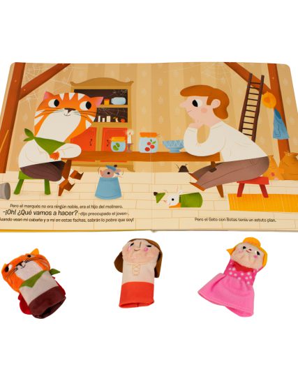Libro infantil Un cuento con titeres el gato con botas - 9789464549614-1