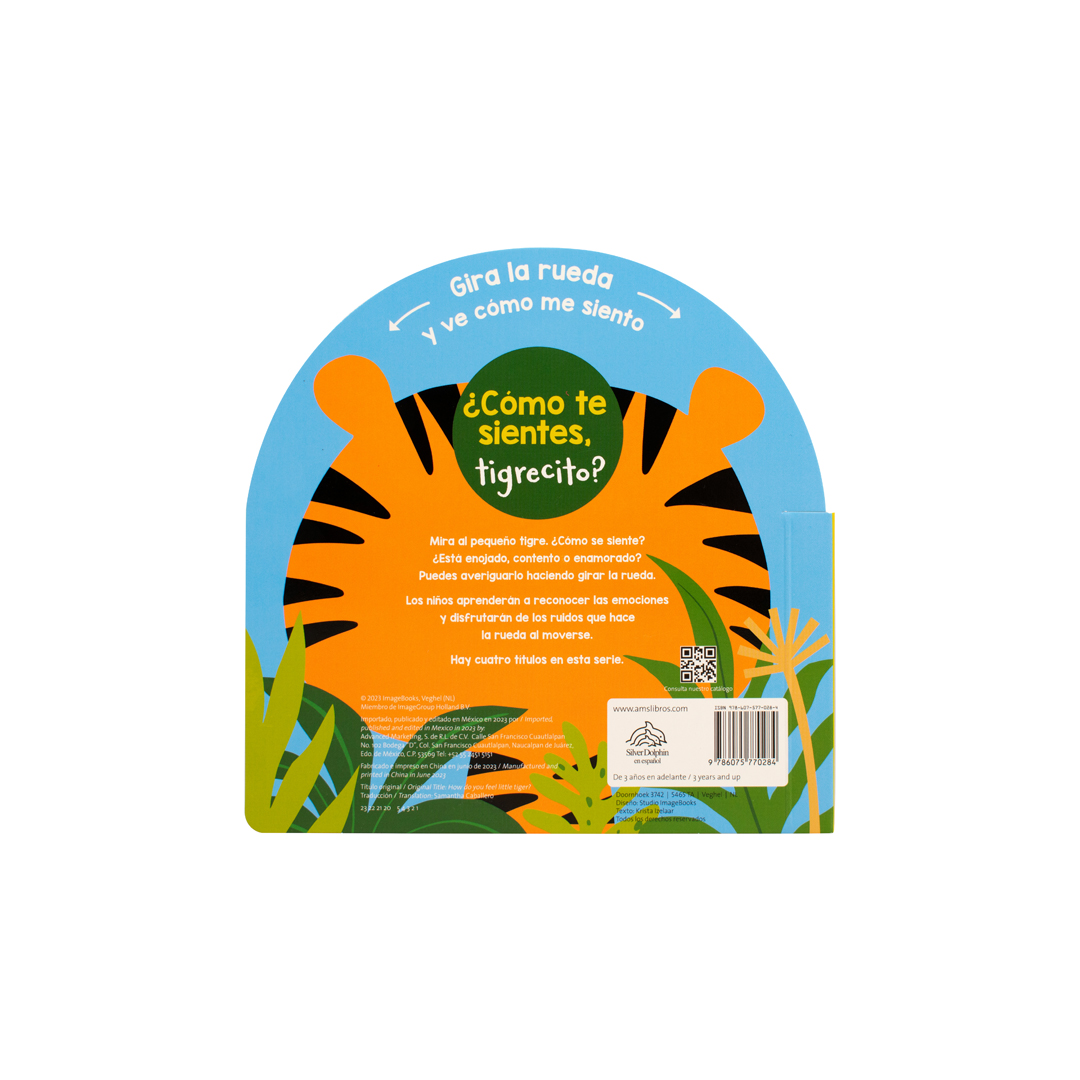 Cuento infantil Gira la rueda y ve como me siento - ¿cómo te sientes tigrecito - 9786075770284-3