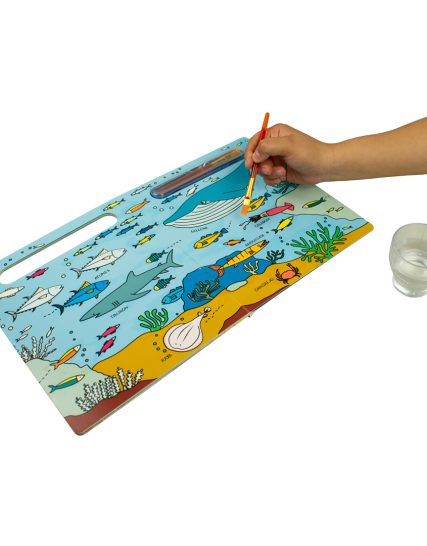 Libro Infantil para colorear Magia de los colores con agua el mar - 0685071849026-1