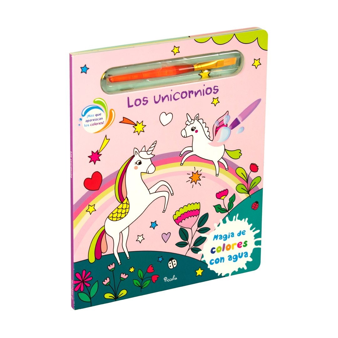 Libro Infantil para colorear Magia de los colores con agua los unicornios - 0685071681510