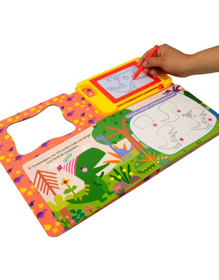 Libro infantil Diviertete dibujando dinosaurios la fiesta de cumpleaños - 9786075770697-1