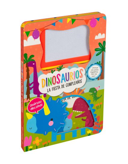 Libro infantil Diviertete dibujando dinosaurios la fiesta de cumpleaños - 9786075770697