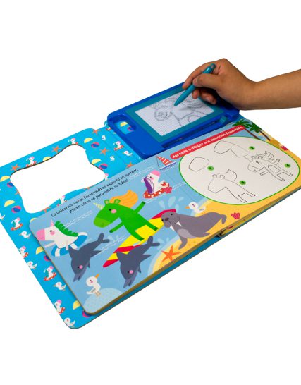 Libro infantil Diviertete dibujando unicornios la fiesta en la playa - 9786075770703-1