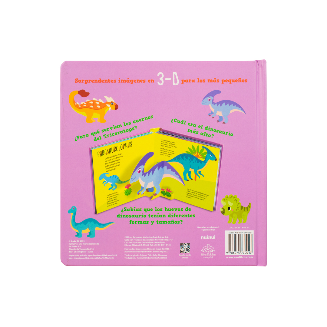 Libro infantil Increible en 3D Pop-up Dinosaurios bebes - 9786075770017-2