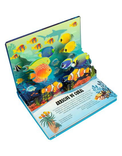 Libro infantil Naturaleza en 3D Pop-up Oceanos - 9786075329963-1