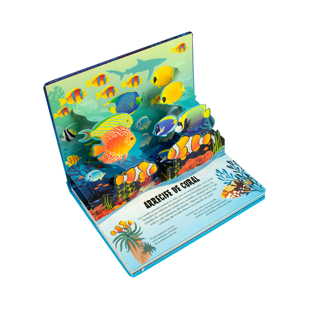 Libro infantil Naturaleza en 3D Pop-up Oceanos - 9786075329963-1