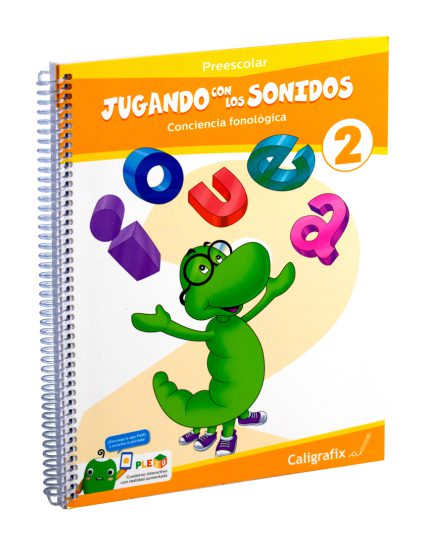 Libro infantil con actividades Jugando con los sonidos N 2- Caligrafix - 9786075964195