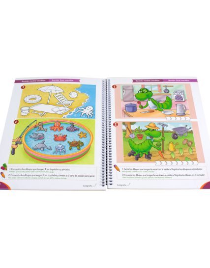 Libro infantil con actividades Jugando con los sonidos N 3- Caligrafix - 9786075964188-1