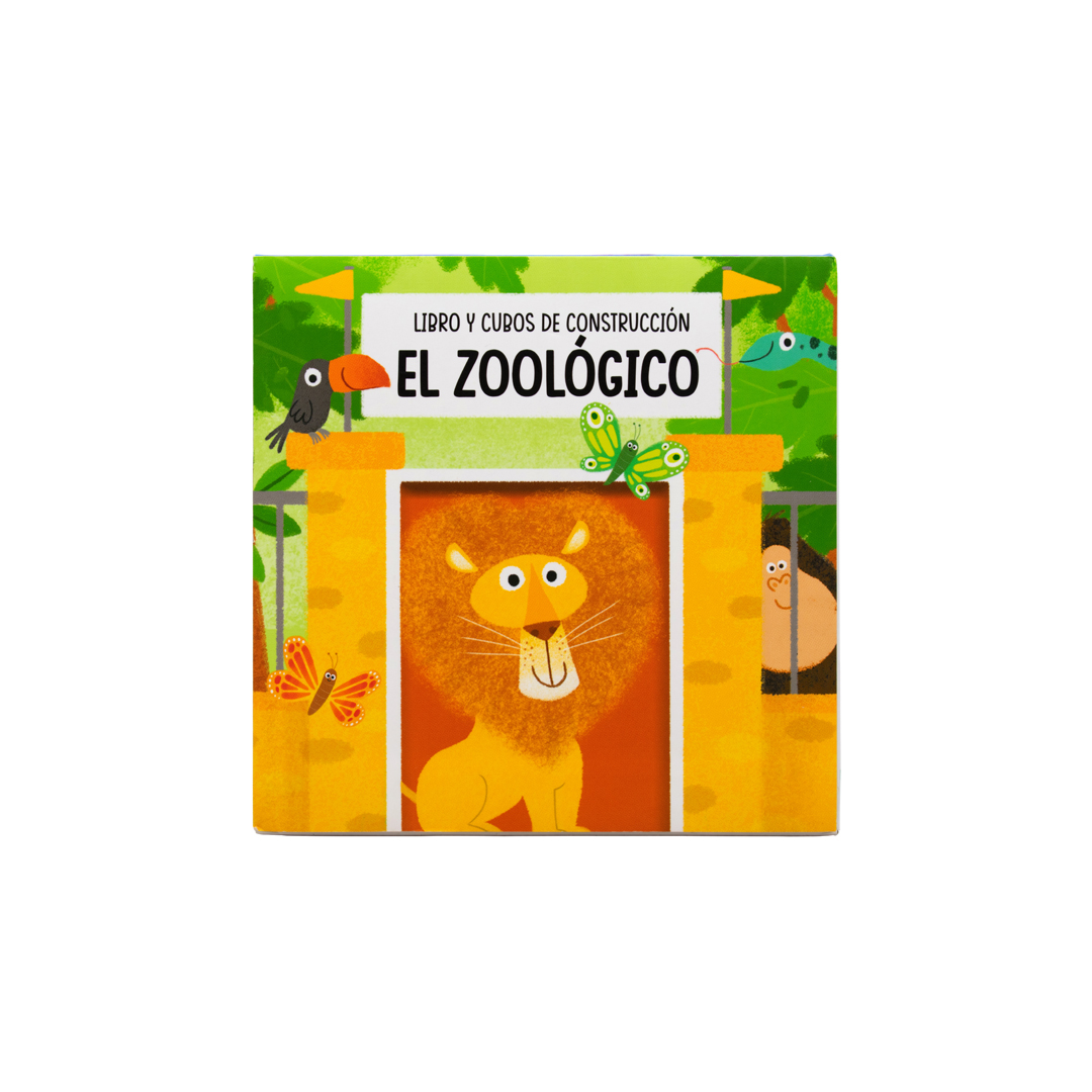 Libro infantil y cubos de construcción construye tu propio zoologico - 9789464761184-2