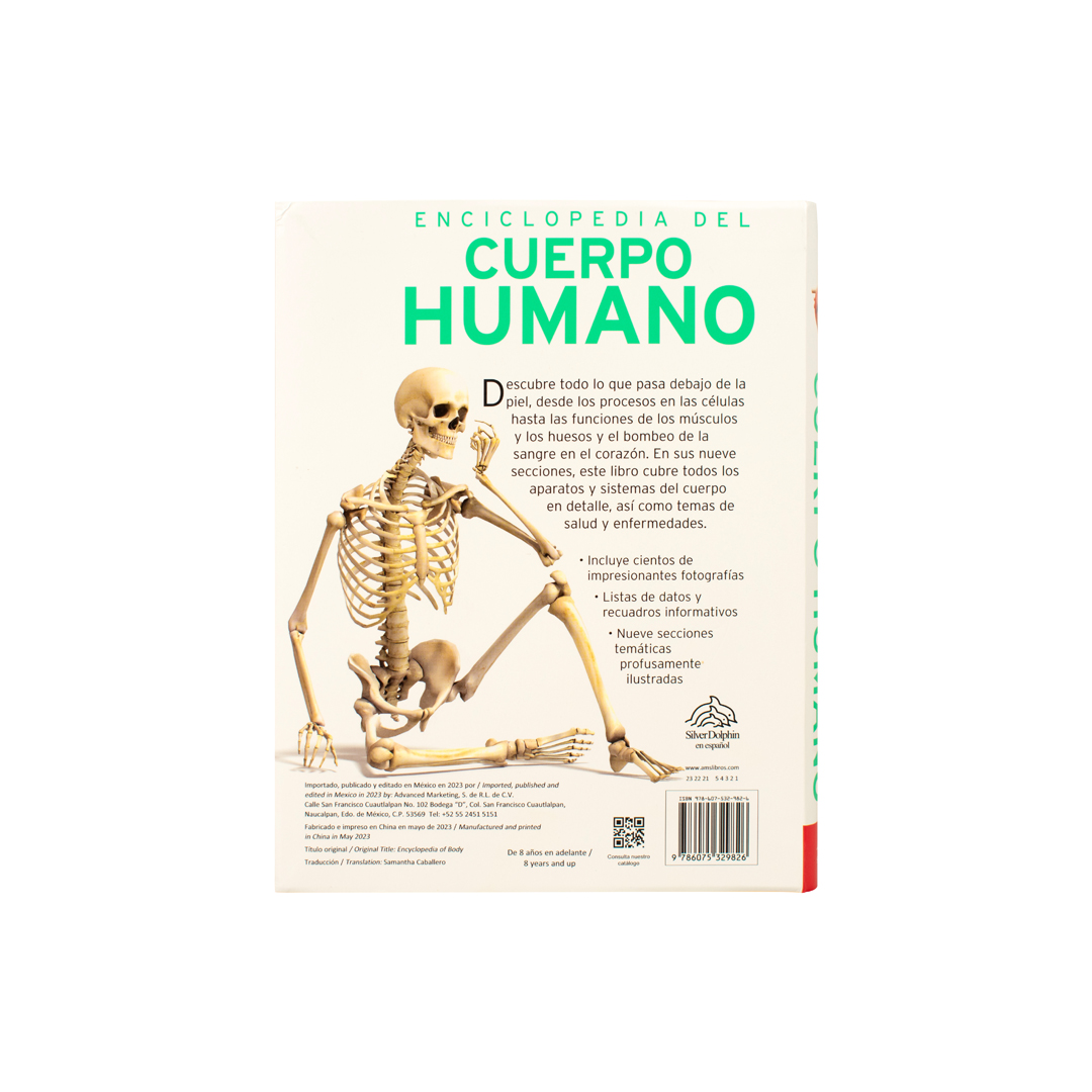 Enciclopedia infantil 384 Paginas enciclopedia del cuerpo humano - 9786075329826-3