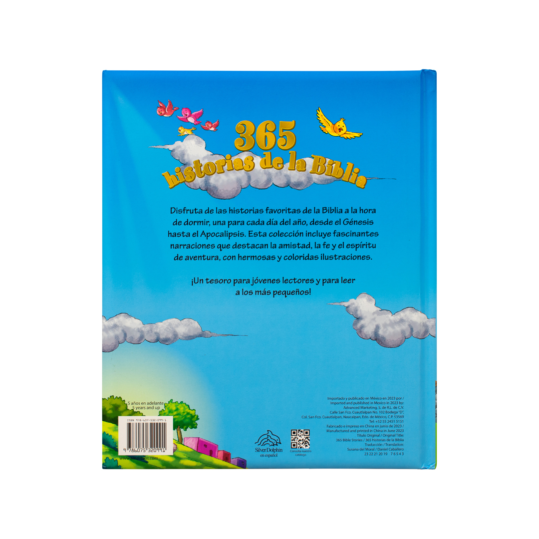 Libro infantil 365 historias de la biblia - 9786075320991-3