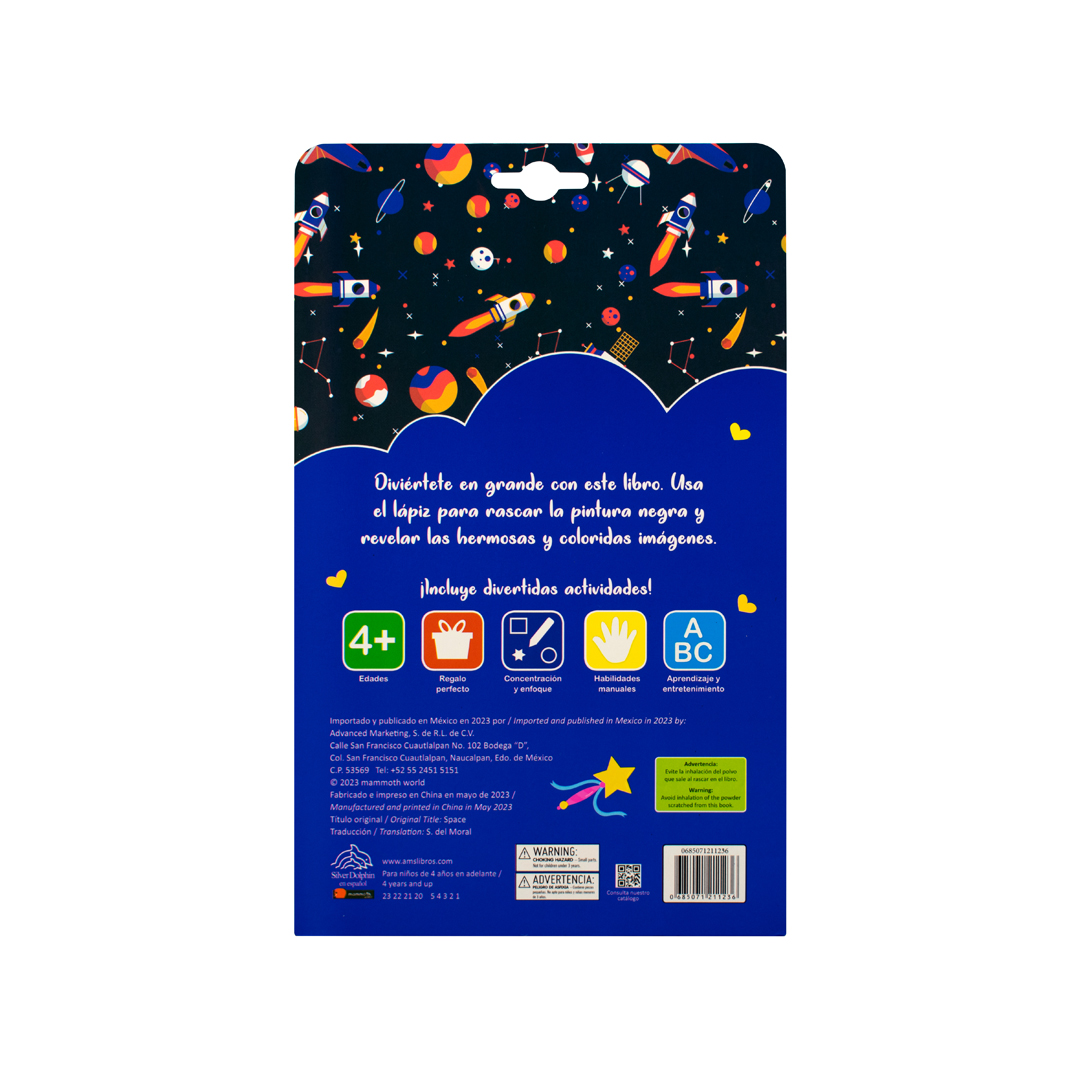 Libro infantil Rasca y descubre Espacio - 0685071211236-3