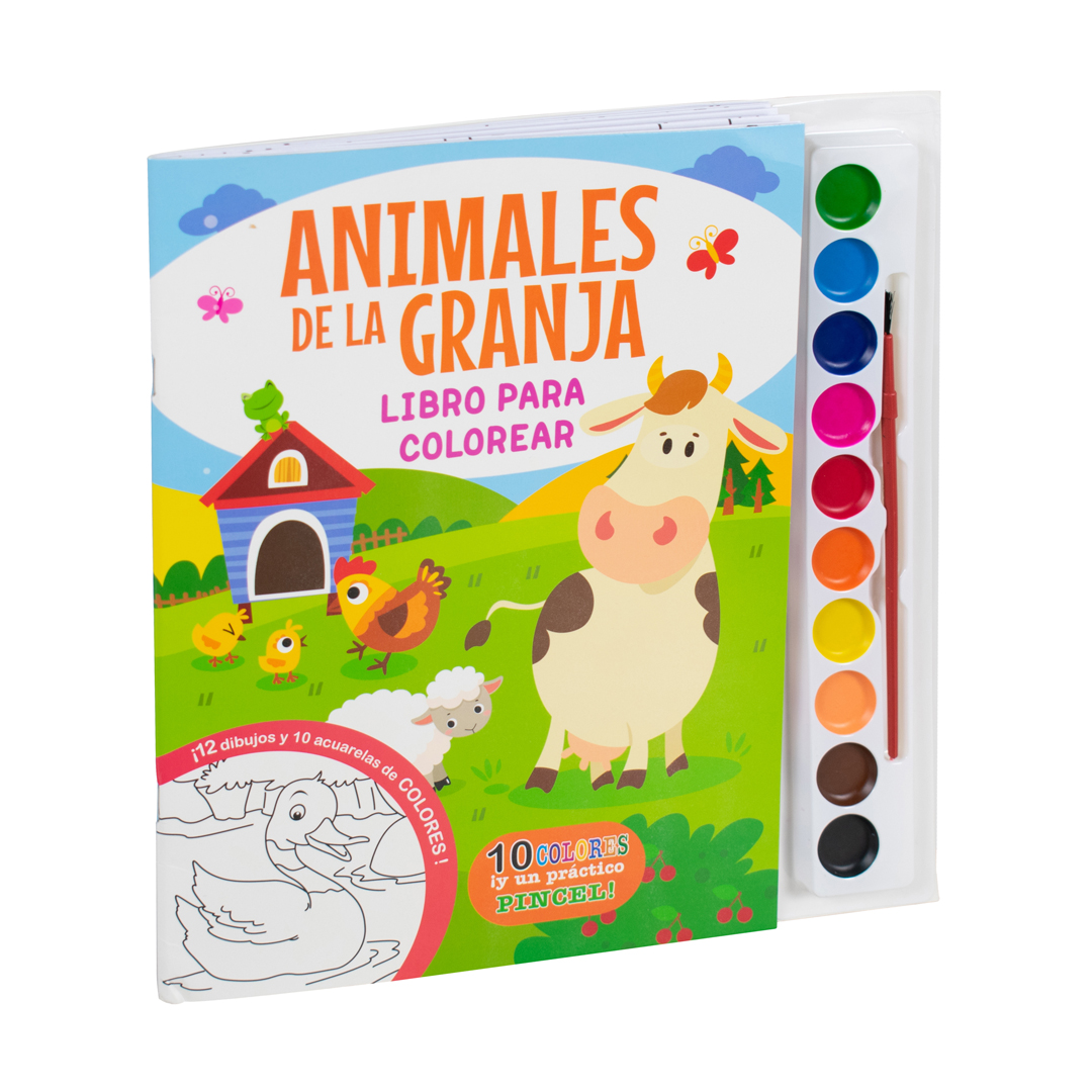 Libro infantil para colorear Animales de la granja - 0685071502082