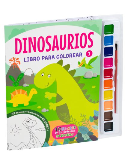 Libro infantil para colorear Dinosaurios 1 - 0685071580509