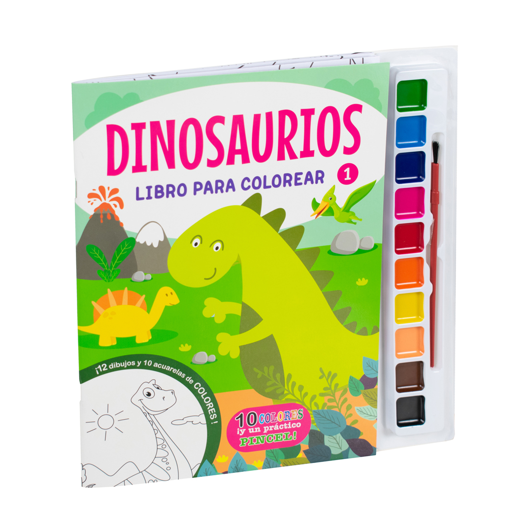 Libro infantil para colorear Dinosaurios 1 - 0685071580509