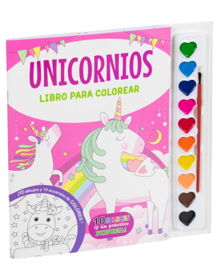 Libro infantil para colorear Unicornios - 0685071565261