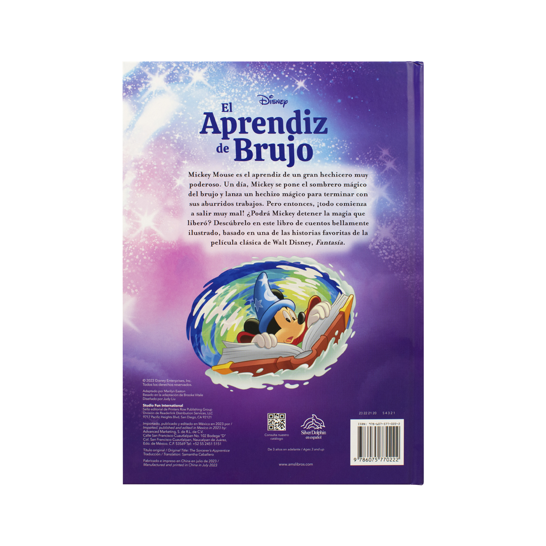 Cuento infantil Clasicos de disney El aprendiz de brujo - 9786075770222-3