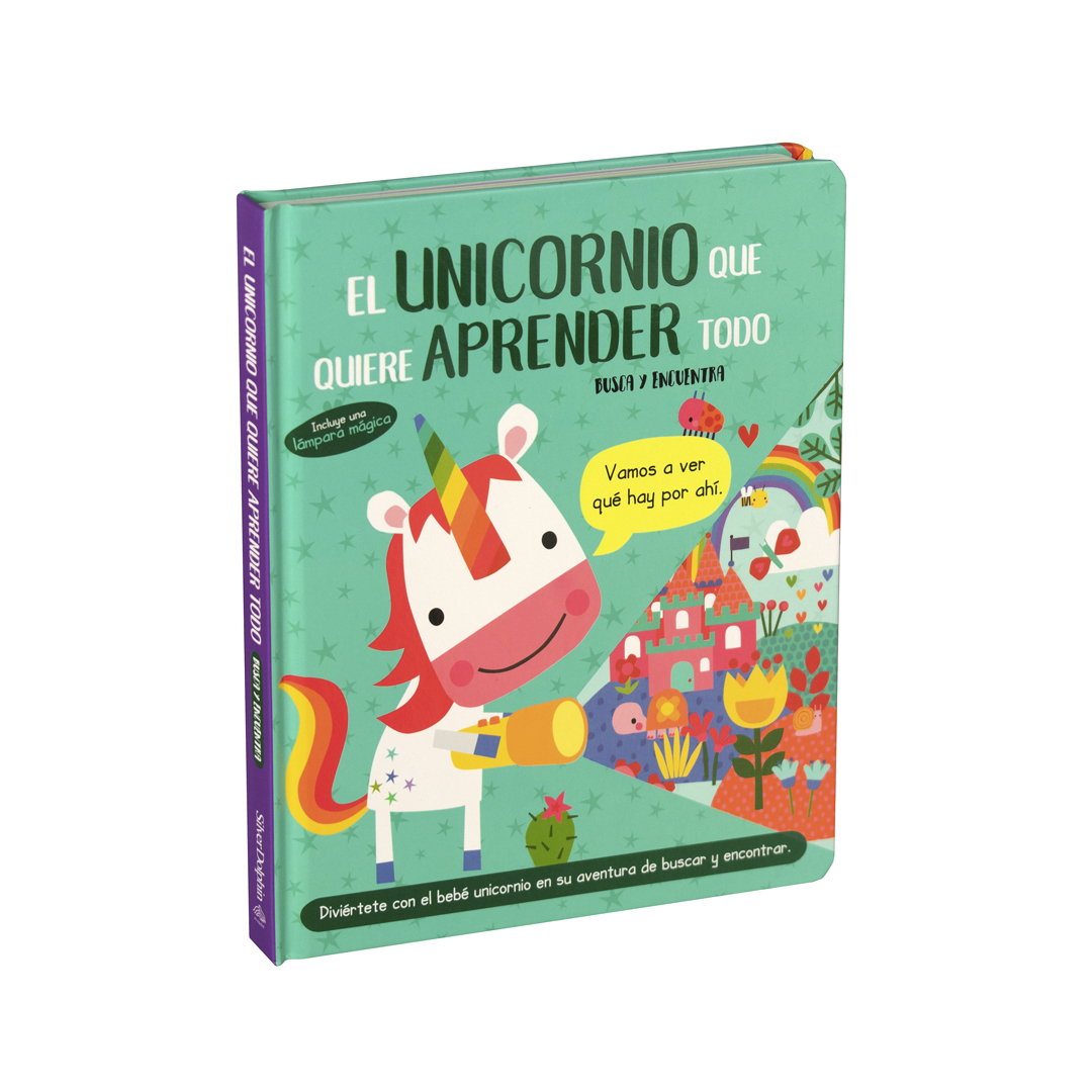 Cuento infantil corto con lámpara mágica El unicornio que quiere aprender todo - 9786075770949