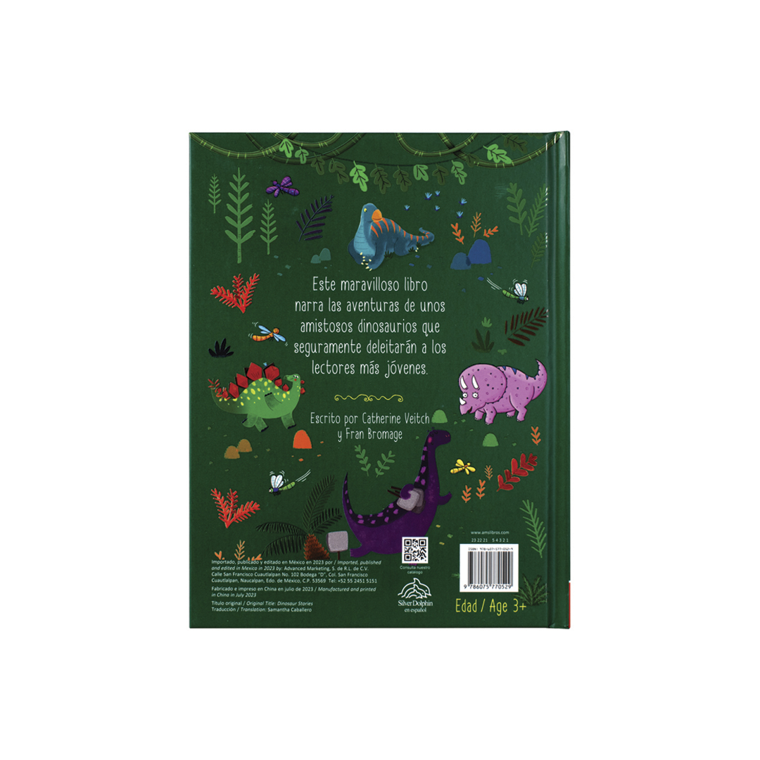 Libro de cuentos para compartir historias de dinosaurios - 9786075770529-3
