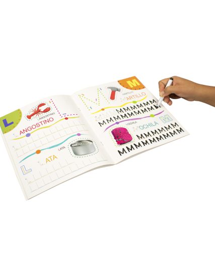 Libro infantil con actividades Magigrafias Las mayusculas - 9789506033101-1