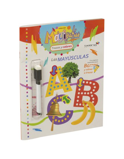 Libro infantil con actividades Magigrafias Las mayusculas - 9789506033101
