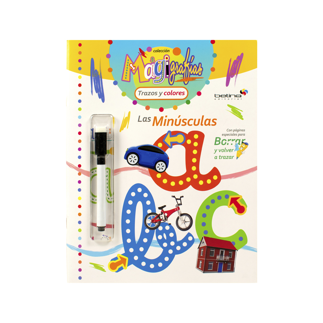 Libro infantil con actividades Magigrafias Las minúsculas - 9789506033125-2