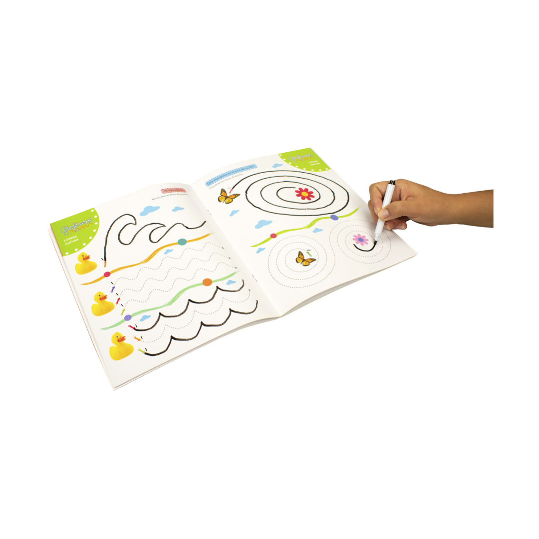 Libro infantil con actividades Magigrafias Los grafismos - 9789506033149-1
