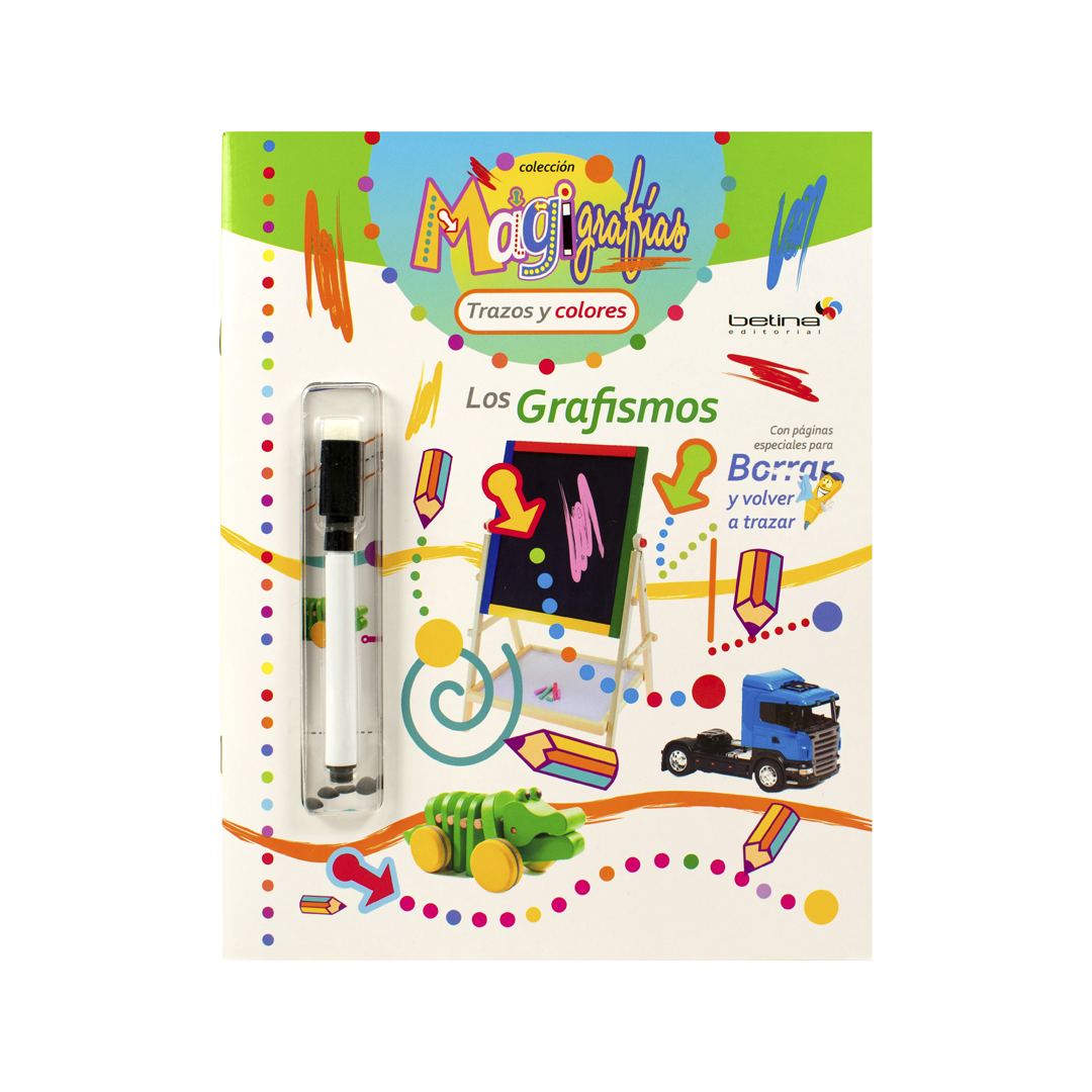 Libro infantil con actividades Magigrafias Los grafismos - 9789506033149-2
