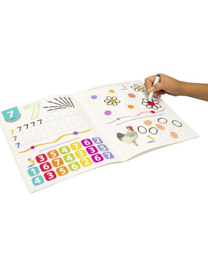 Libro infantil con actividades Magigrafias Los números - 9789506033118-1