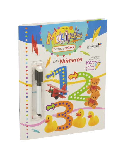 Libro infantil con actividades Magigrafias Los números - 9789506033118