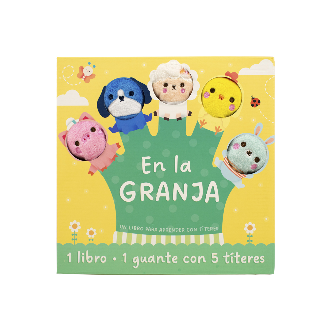 Libro infantil con guante con titeres 1 Libro 1 guante En la granja - 9789464761221-2