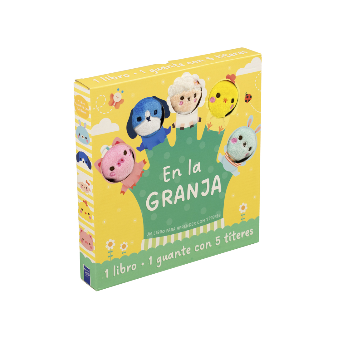 Libro infantil con guante con titeres 1 Libro 1 guante En la granja - 9789464761221