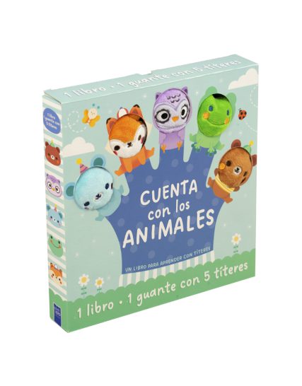 Libro infantil con guante con titeres Cuenta con los animales - 9789464761214