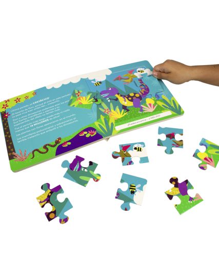 Libro infantil de rompecabezas Dinosaurios - 0685071915059-1