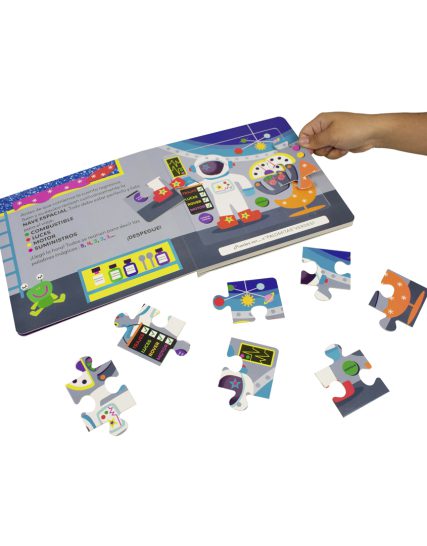 Libro infantil de rompecabezas El espacio - 0685071082959-1