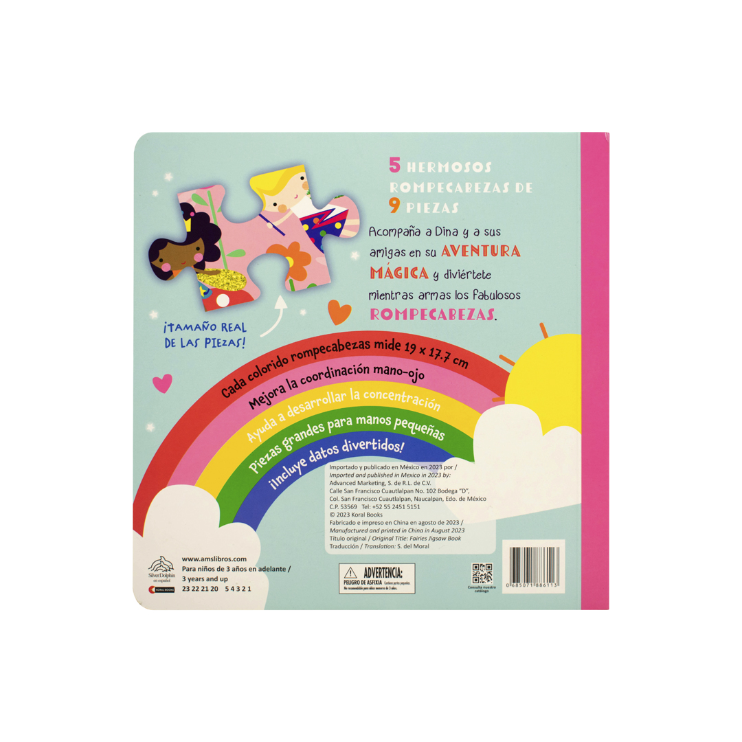 Libro infantil de rompecabezas Hadas - 0685071886113-3