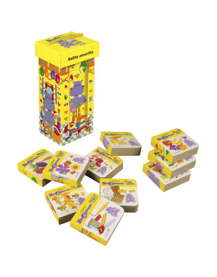 Libro para bebé Los bloques del hipopotamo amarillo - 9789506033163-1