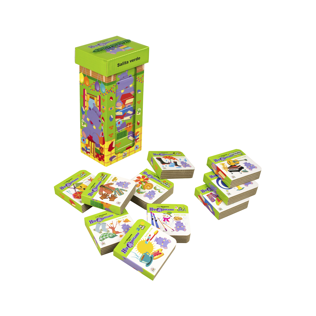 Libro para bebé Los bloques del hipopotamo verde - 9789506033156-1