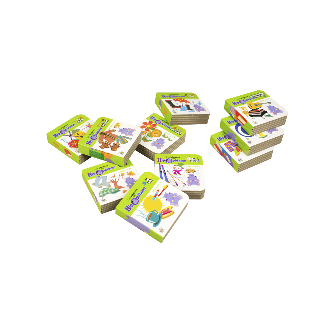 Libro para bebé Los bloques del hipopotamo verde - 9789506033156-4