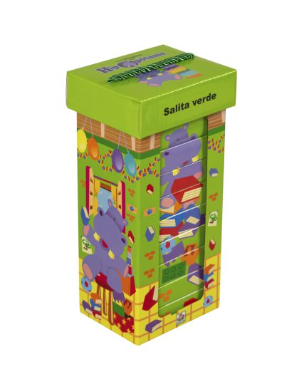 Libro para bebé Los bloques del hipopotamo verde -9789506033156