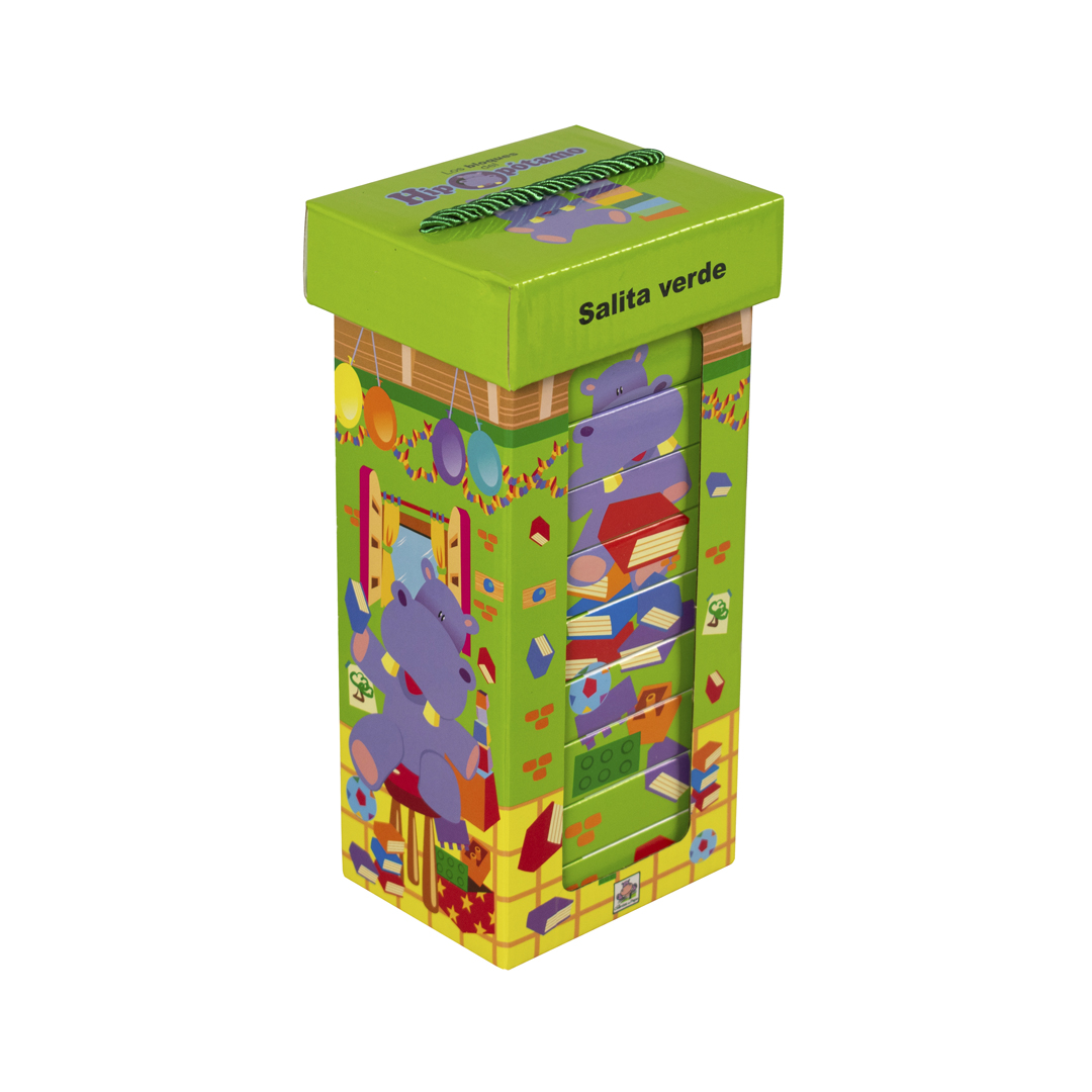 Libro para bebé Los bloques del hipopotamo verde -9789506033156