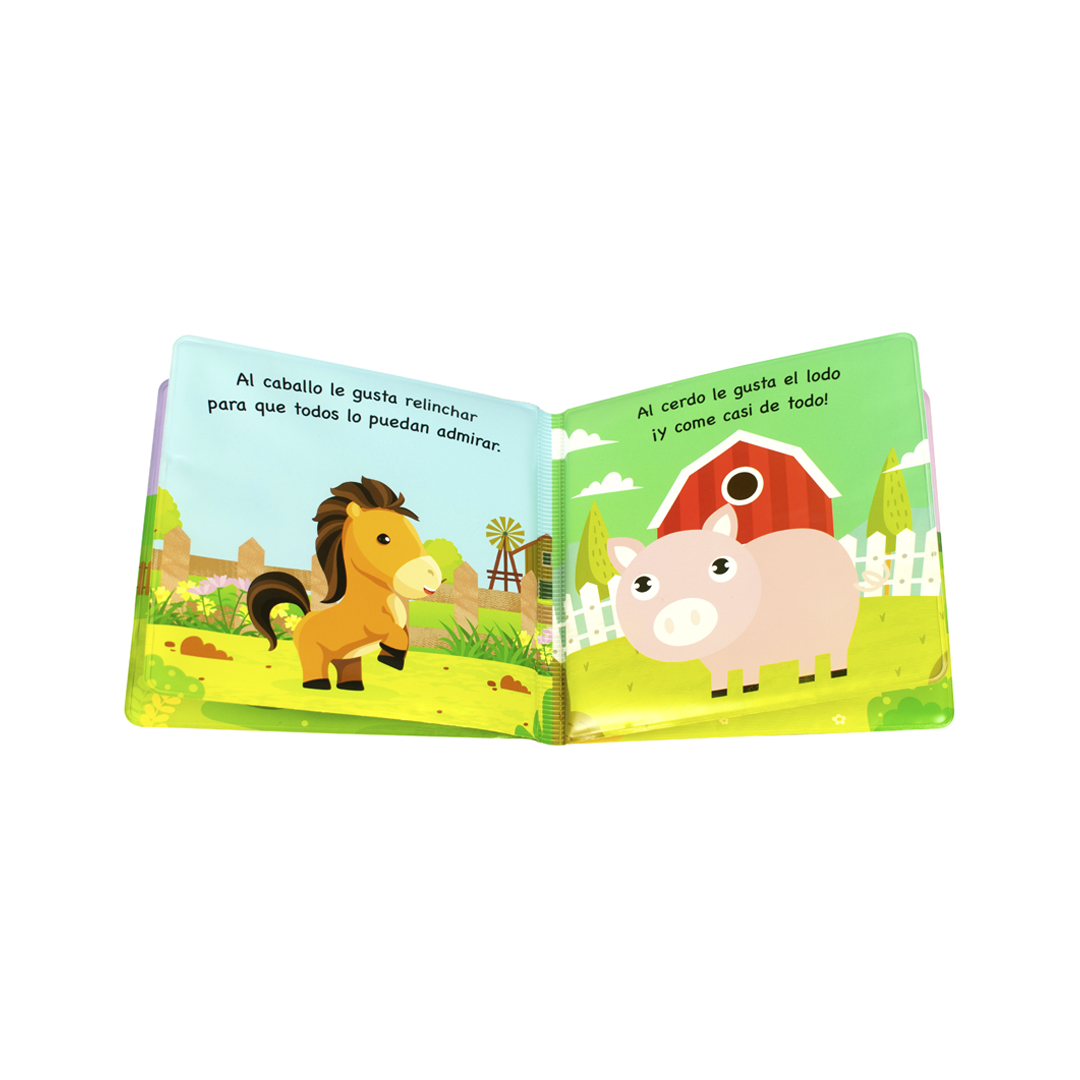 Libro para bebés la hora del baño La granja - 9786075770895-1