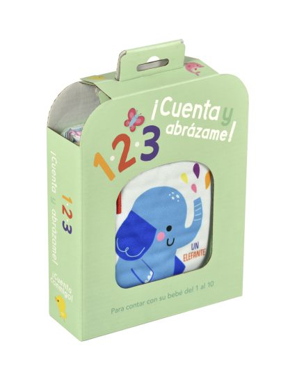 Libro para contar ¡Cuenta y abrazame! Un elefante - 9789464549485